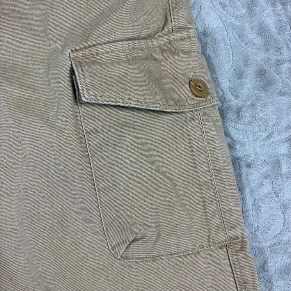 The North Face Mens Cargo Hiking Pants Size 34 Tan Cotton Outdoors Workwear